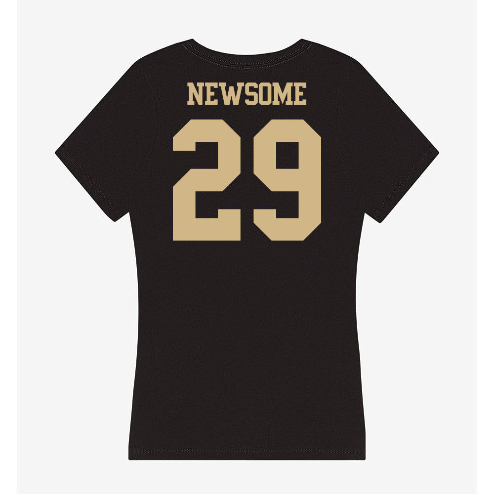 Purdue - NCAA Football : Dee Newsome - Women's V-Neck T-Shirt-1