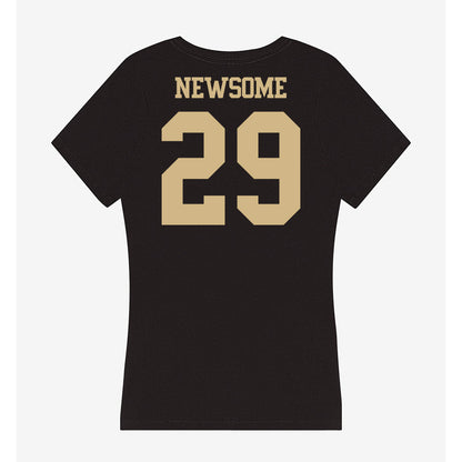 Purdue - NCAA Football : Dee Newsome - Women's V-Neck T-Shirt-1