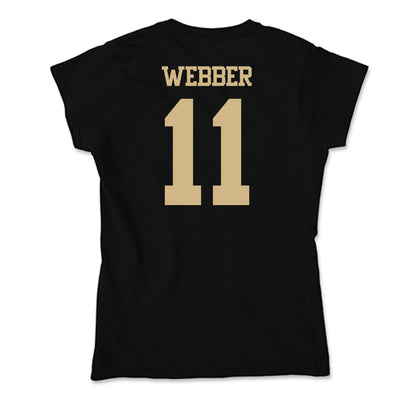 Purdue - NCAA Men's Basketball : Jacob Webber - Soft Style Women’s T-Shirt-1