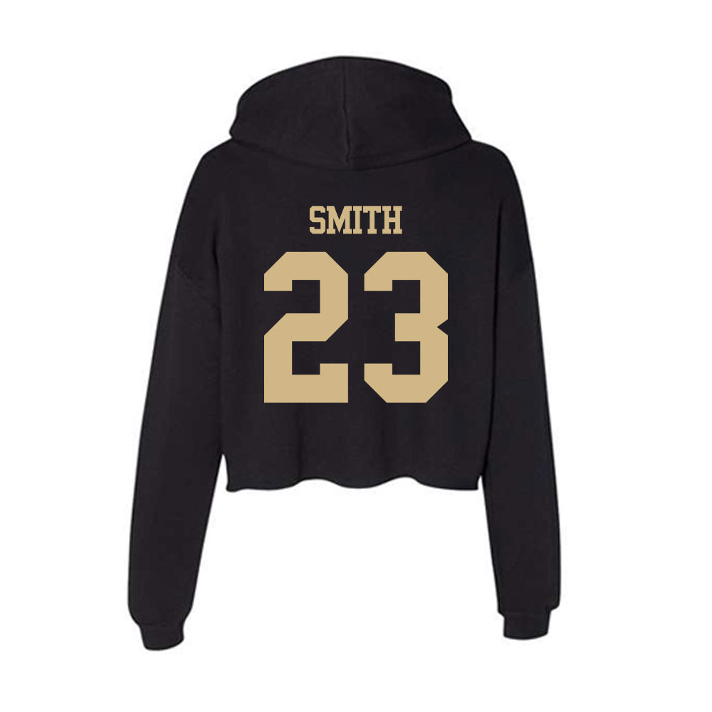 Purdue - NCAA Football : Trey Smith - Women's Crop Fleece Hoodie-1