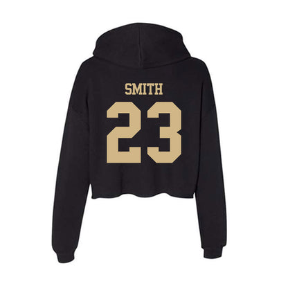 Purdue - NCAA Football : Trey Smith - Women's Crop Fleece Hoodie-1
