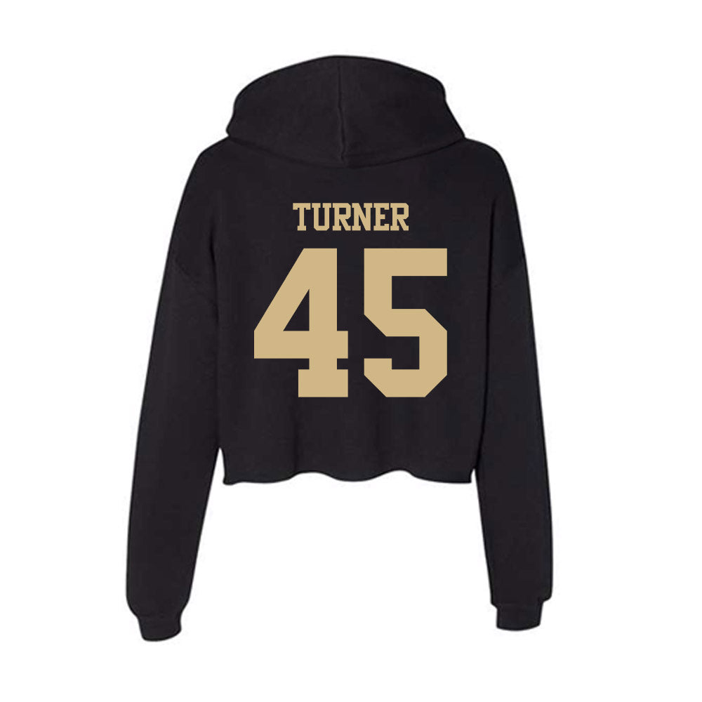 Purdue - NCAA Football : Seth Turner - Women's Crop Fleece Hoodie-1