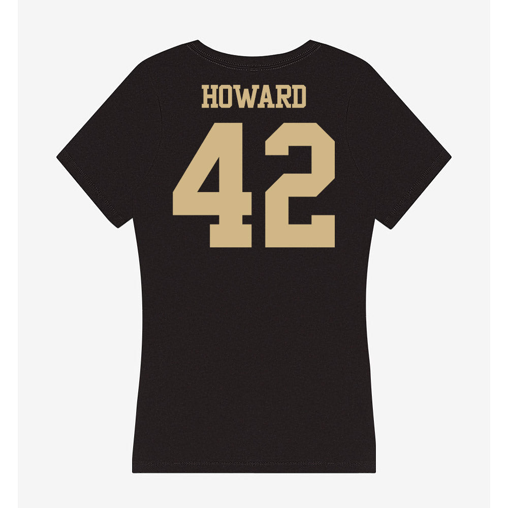 Purdue - NCAA Baseball : Thomas Howard - Women's V-Neck T-Shirt-1