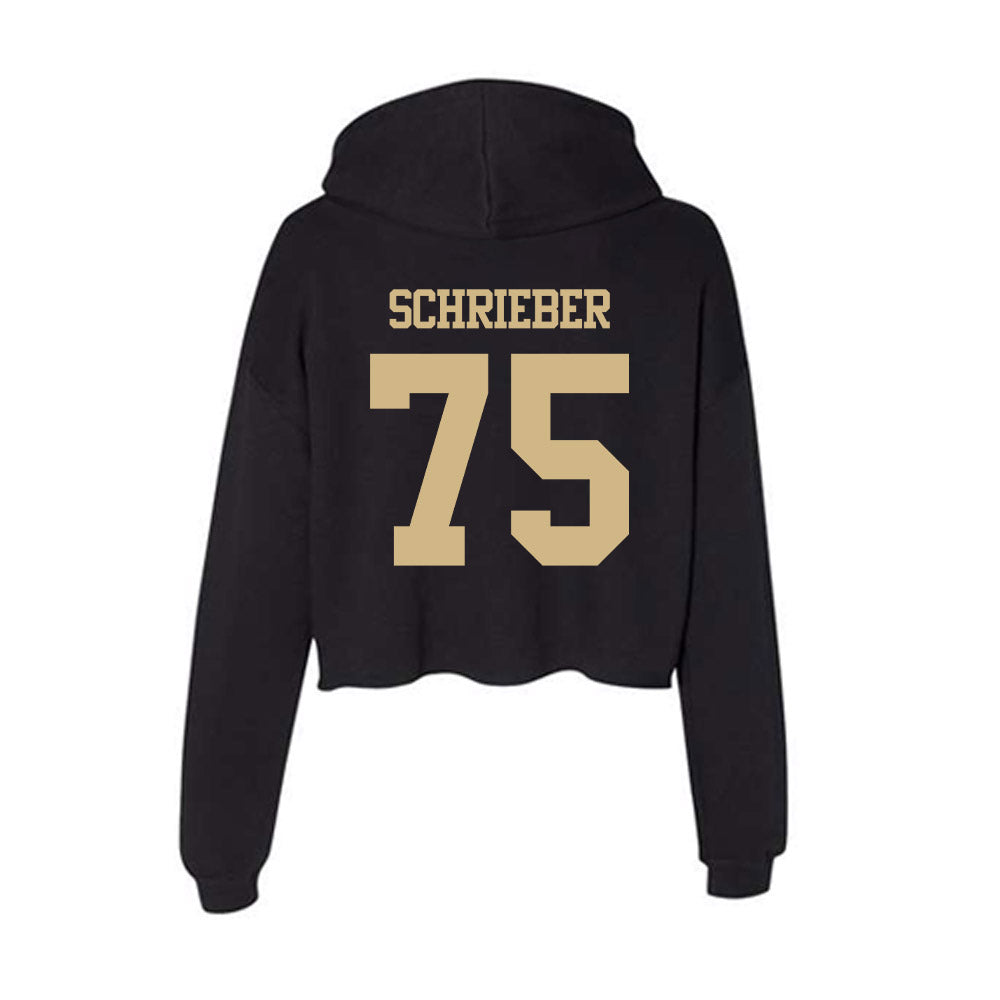 Purdue - NCAA Football : Rico Schrieber - Women's Crop Fleece Hoodie-1