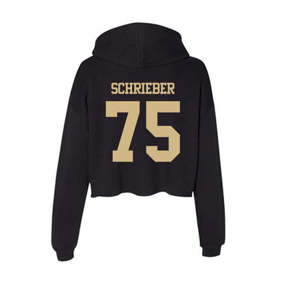 Purdue - NCAA Football : Rico Schrieber - Women's Crop Fleece Hoodie-1