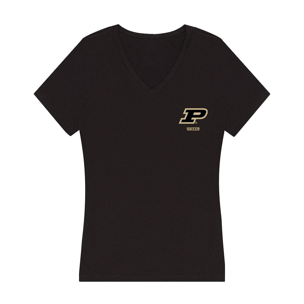 Purdue - NCAA Women's Soccer : Kayla Budish - Women's V-Neck T-Shirt-0