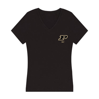 Purdue - NCAA Men's Golf : Will Harvey - Women's V-Neck T-Shirt-0
