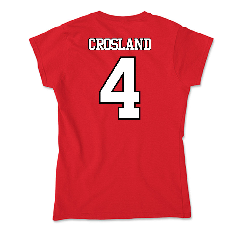 Maryland - NCAA Baseball : Jordan Crosland - Soft Style Women’s T-Shirt-1