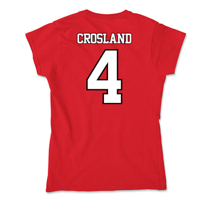 Maryland - NCAA Baseball : Jordan Crosland - Soft Style Women’s T-Shirt-1