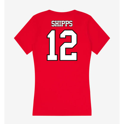 Maryland - NCAA Football : Jayden Shipps - Women's V-Neck T-Shirt-1