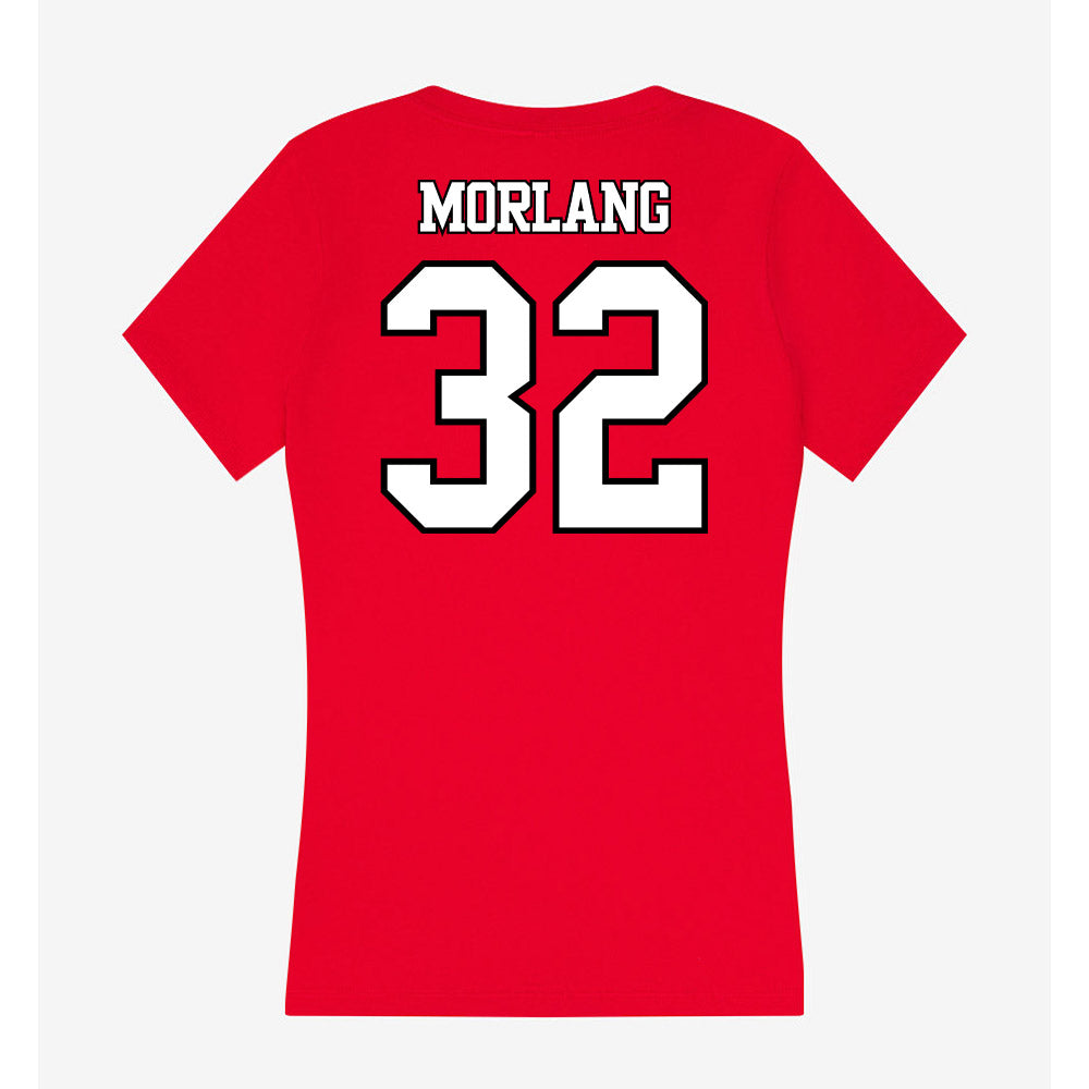 Maryland - NCAA Baseball : Nic Morlang - Women's V-Neck T-Shirt-1