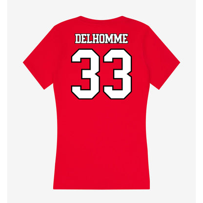 Maryland - NCAA Football : Messiah Delhomme - Women's V-Neck T-Shirt-1