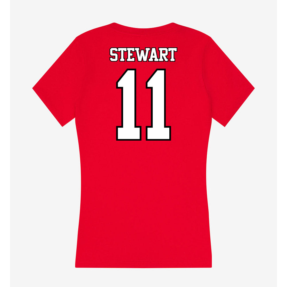 Maryland - NCAA Football : Sidney Stewart - Women's V-Neck T-Shirt-1