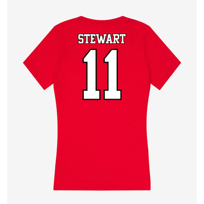 Maryland - NCAA Football : Sidney Stewart - Women's V-Neck T-Shirt-1