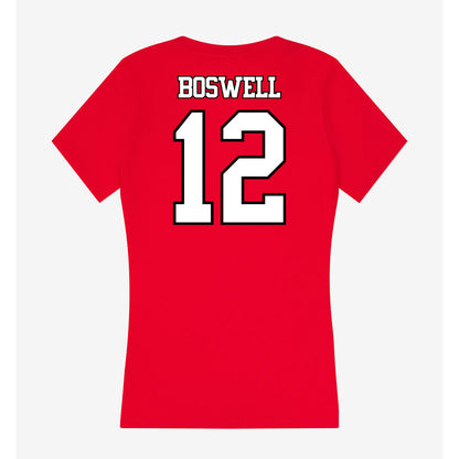 Maryland - NCAA Men's Basketball : Bishop Boswell - Women's V-Neck T-Shirt-1