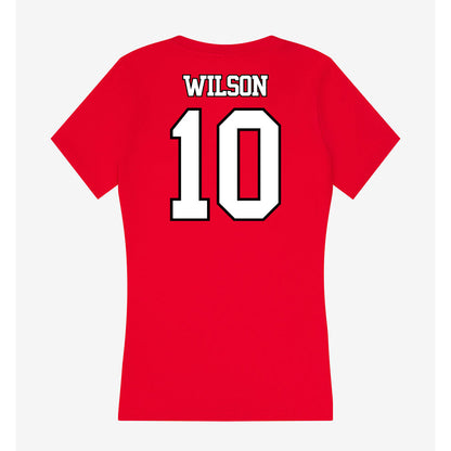 Maryland - NCAA Softball : Gracie Wilson - Women's V-Neck T-Shirt-1