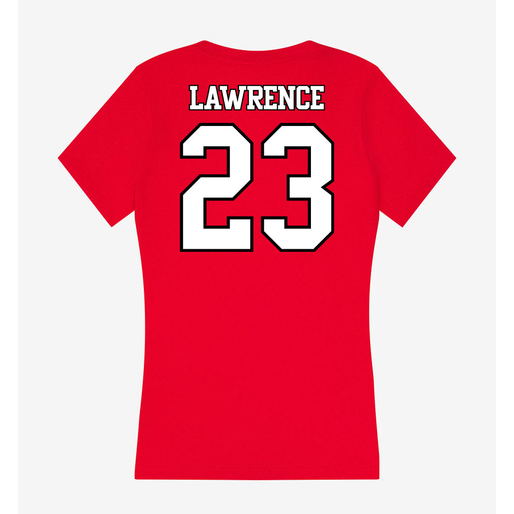Maryland - NCAA Football : Max Lawrence - Women's V-Neck T-Shirt-1
