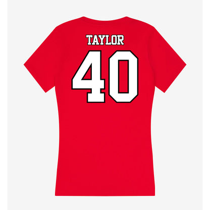 Maryland - NCAA Football : Nahsir Taylor - Women's V-Neck T-Shirt-1