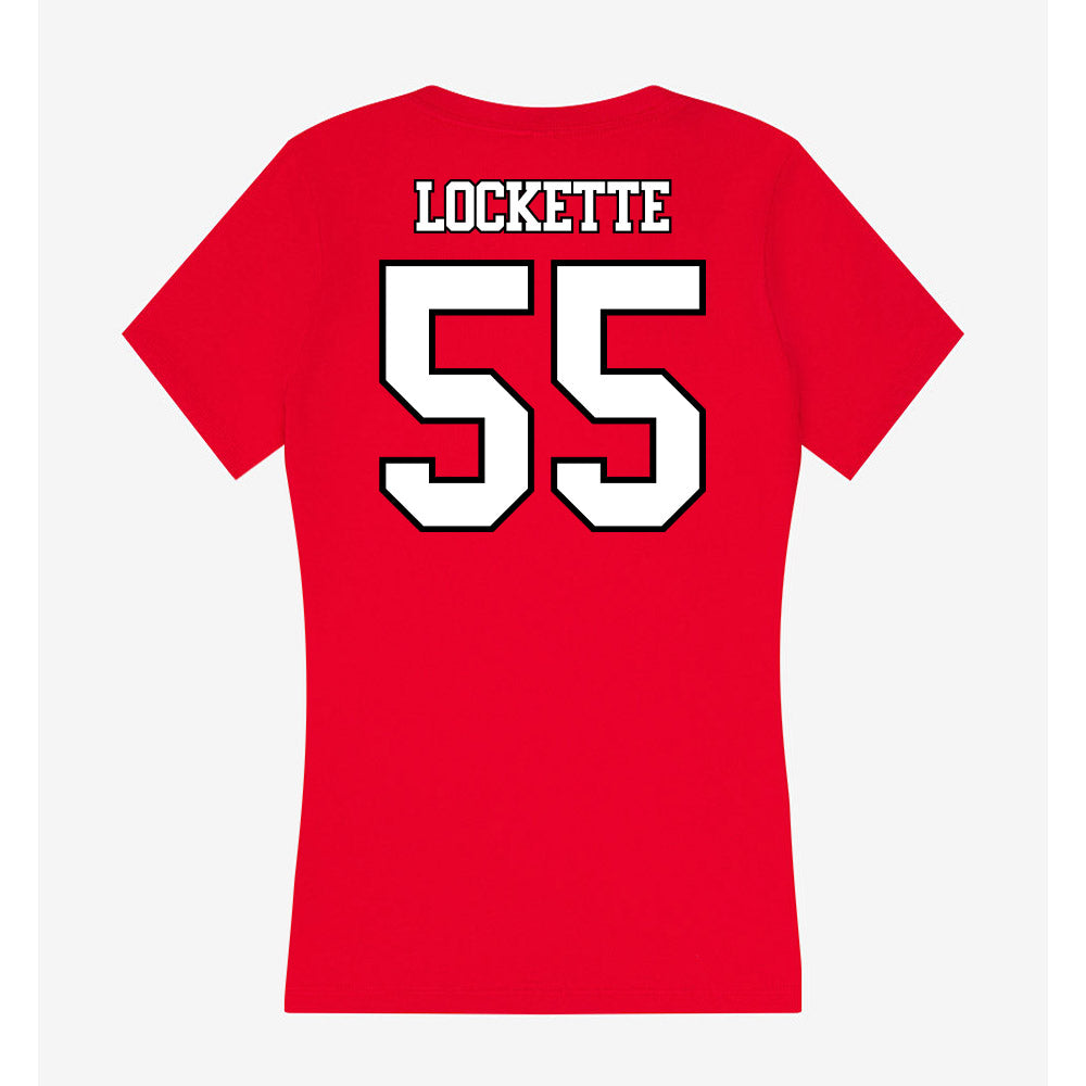 Maryland - undefined : Tellek Lockette - Women's V-Neck T-Shirt-1