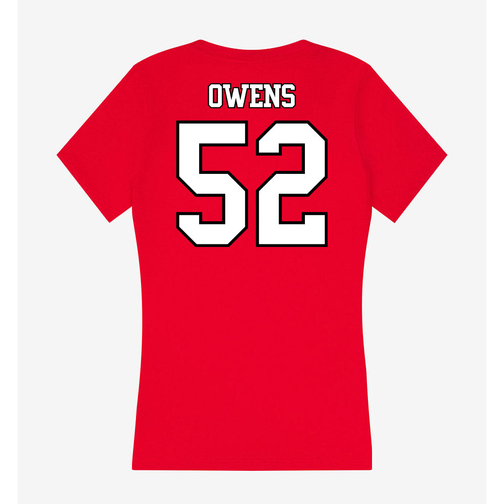 Maryland - NCAA Men's Lacrosse : Trevor Owens - Women's V-Neck T-Shirt-1