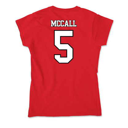 Maryland - Men's Basketball Alumni : Calvin McCall - Soft Style Women’s T-Shirt-1