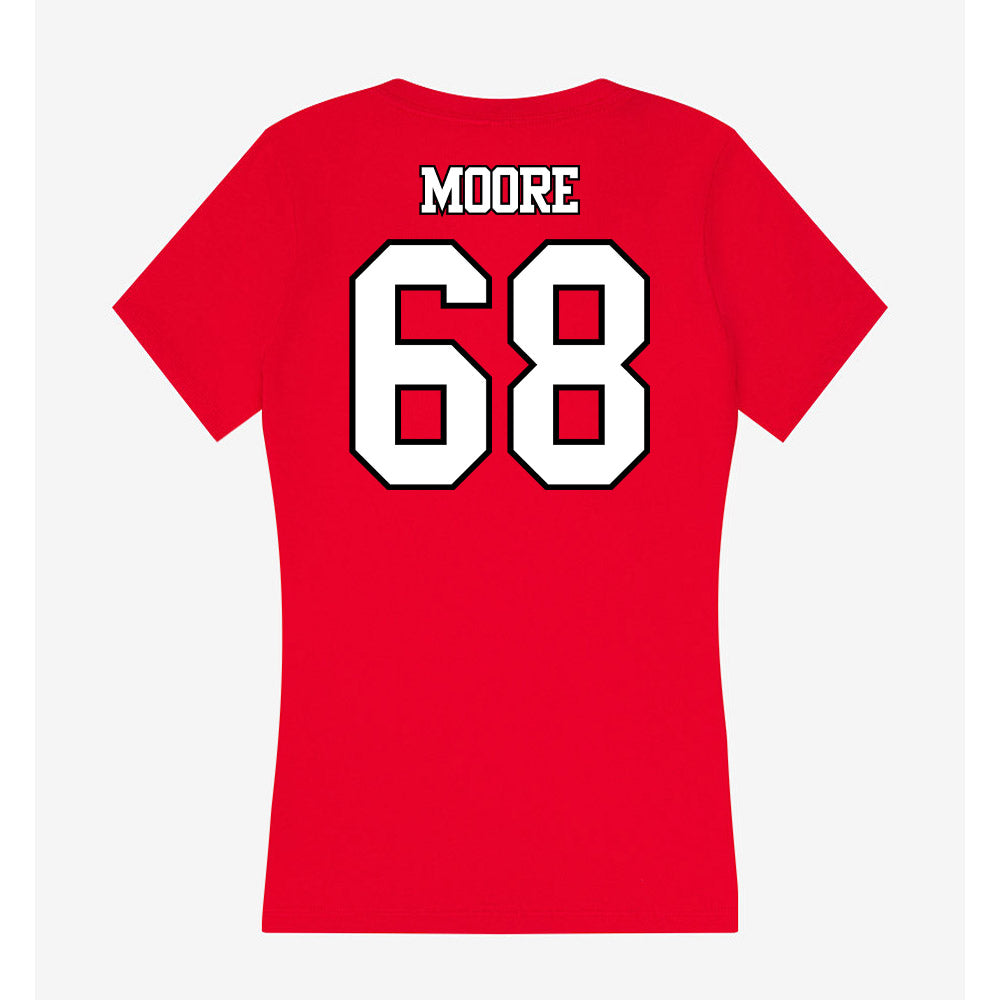 Maryland - NCAA Football : Carlos Moore - Women's V-Neck T-Shirt-1