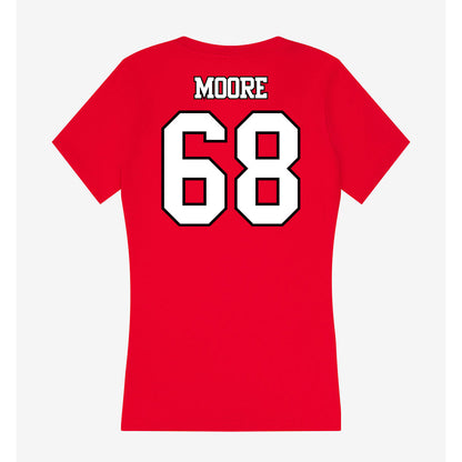 Maryland - NCAA Football : Carlos Moore - Women's V-Neck T-Shirt-1