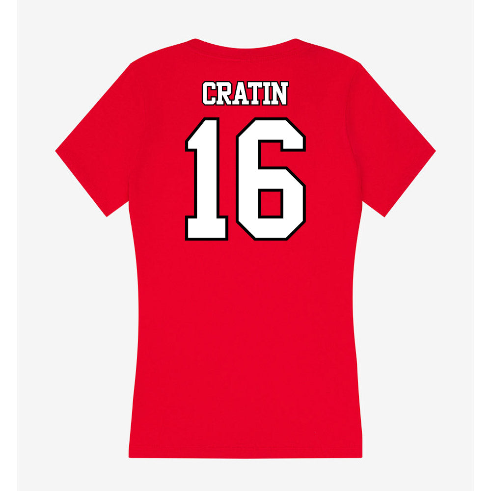 Maryland - NCAA Women's Lacrosse : Jenna Cratin - Women's V-Neck T-Shirt-1