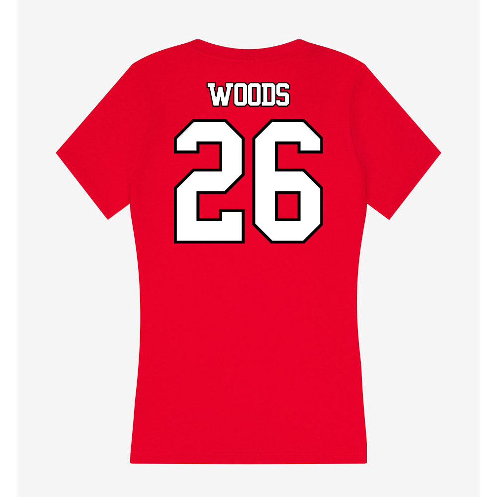 Maryland - NCAA Softball : Sammi Woods - Women's V-Neck T-Shirt-1