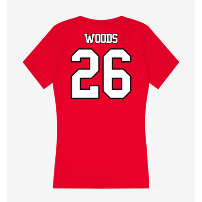 Maryland - NCAA Softball : Sammi Woods - Women's V-Neck T-Shirt-1