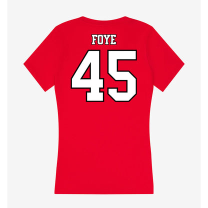Maryland - NCAA Football : Solomon Foye - Women's V-Neck T-Shirt-1