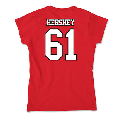 Maryland - NCAA Football : Michael Hershey - Soft Style Women’s T-Shirt-1