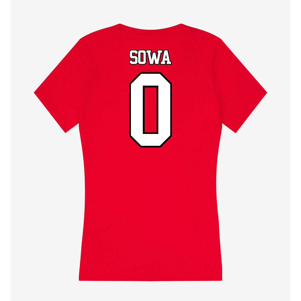Maryland - NCAA Baseball : Ryder Sowa - Women's V-Neck T-Shirt-1
