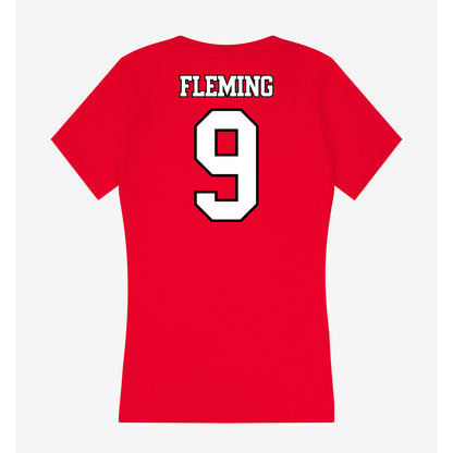 Maryland - NCAA Football : Dorian Fleming - Women's V-Neck T-Shirt-1