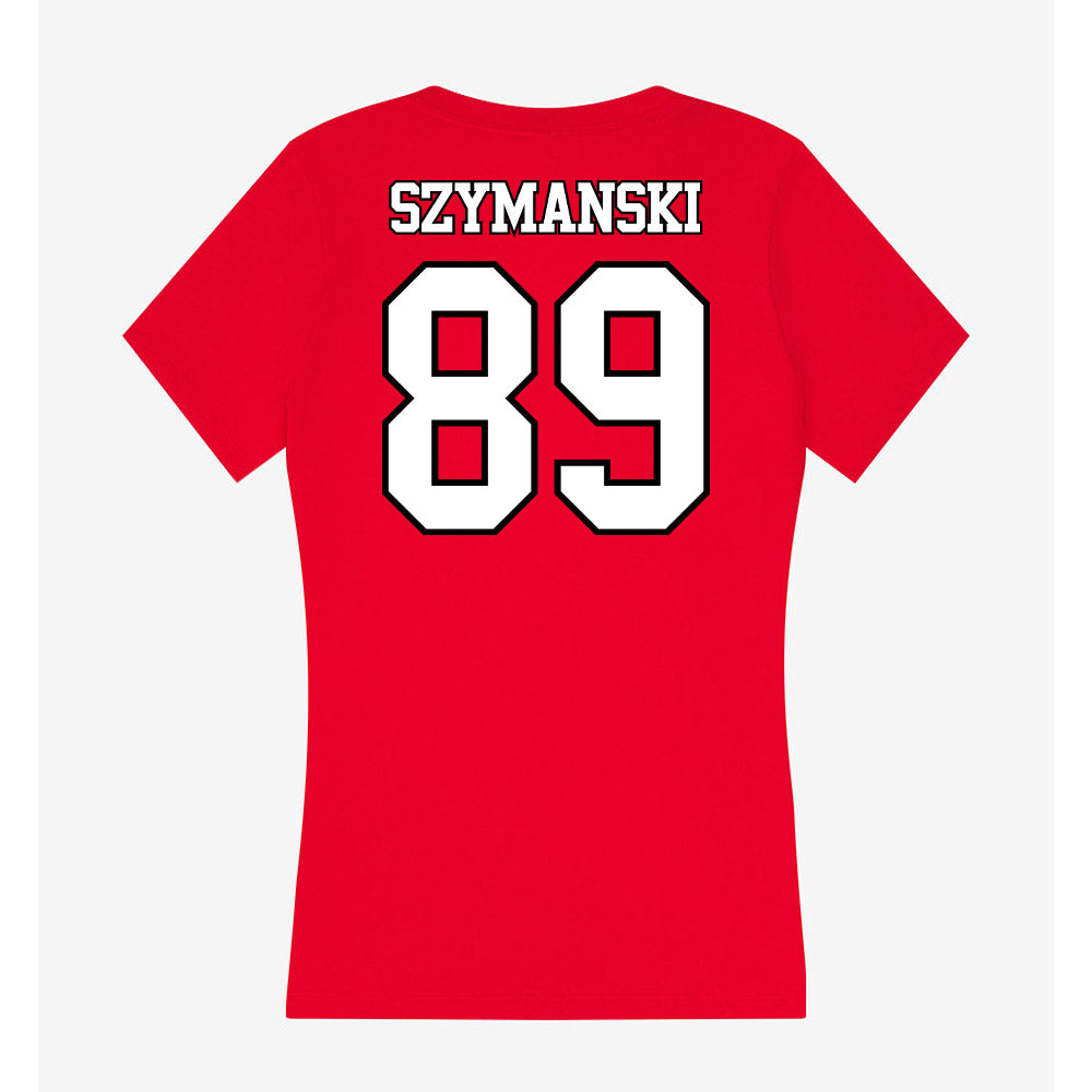 Maryland - NCAA Football : AJ Szymanski - Women's V-Neck T-Shirt-1