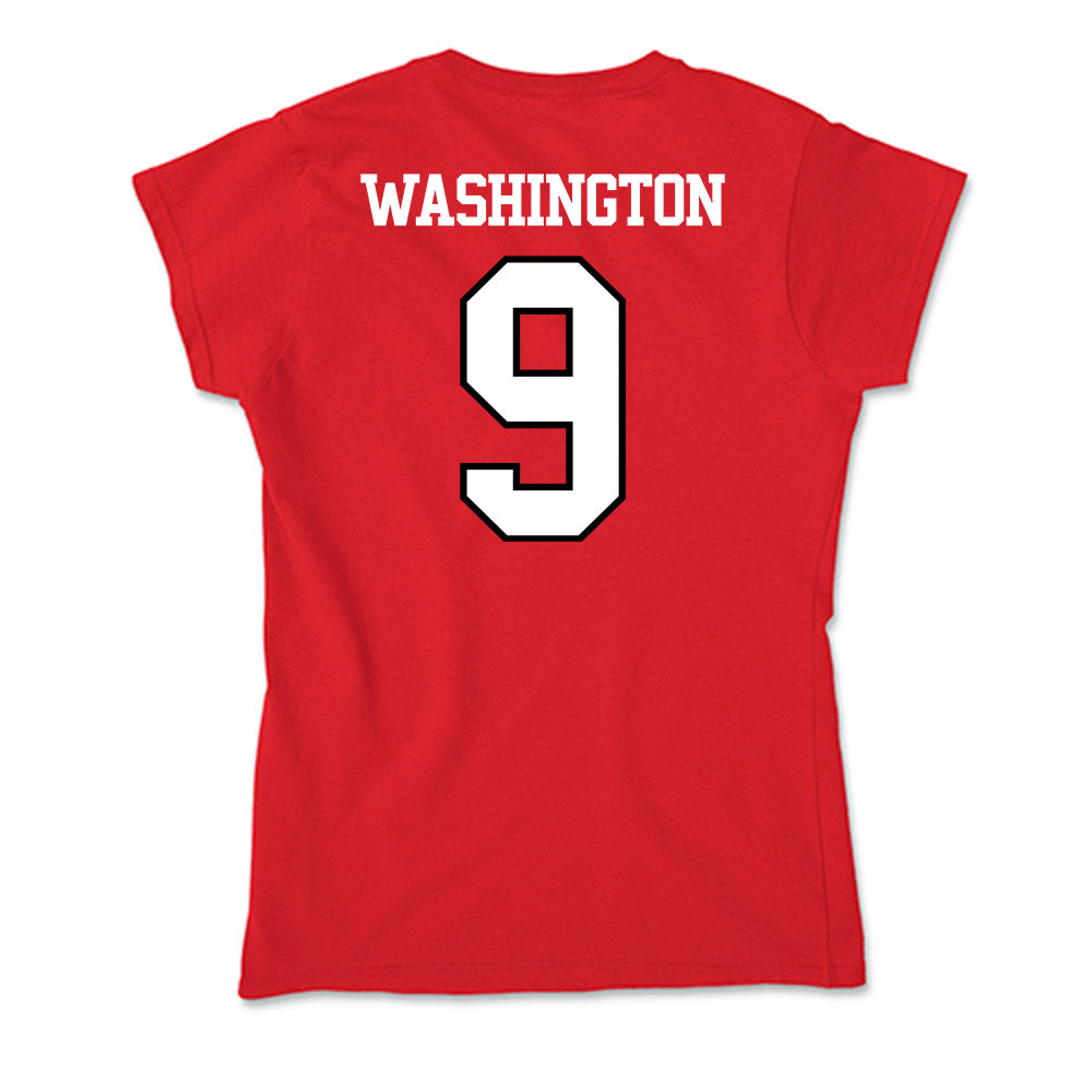 Maryland - NCAA Men's Basketball : Solomon Washington - Soft Style Women’s T-Shirt-1