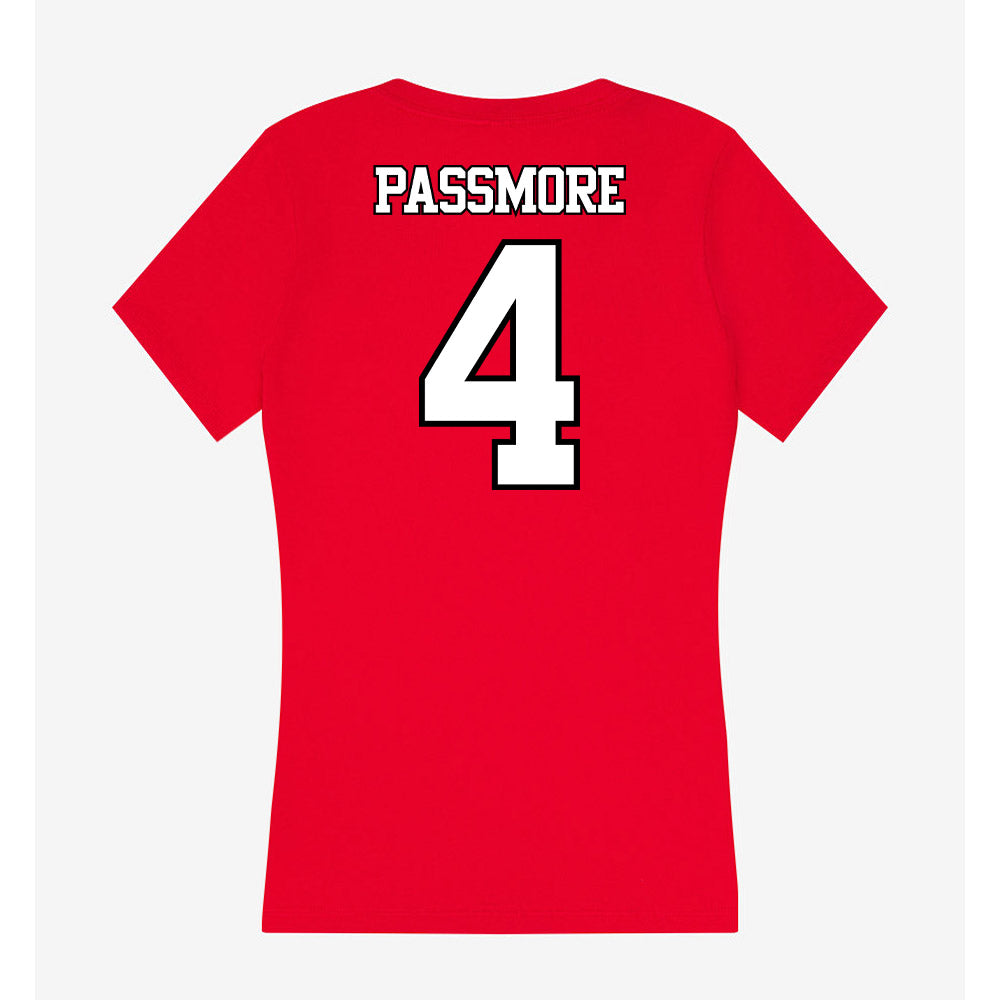 Maryland - NCAA Men's Basketball : Rakease Passmore - Women's V-Neck T-Shirt-1