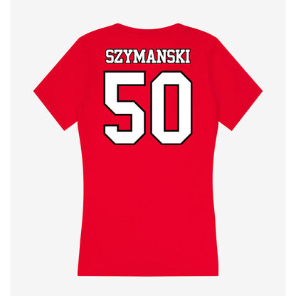 Maryland - NCAA Football : Trevor Szymanski - Women's V-Neck T-Shirt-1