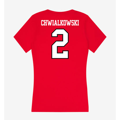 Maryland - undefined : Raina Chwialkowski - Women's V-Neck T-Shirt-1