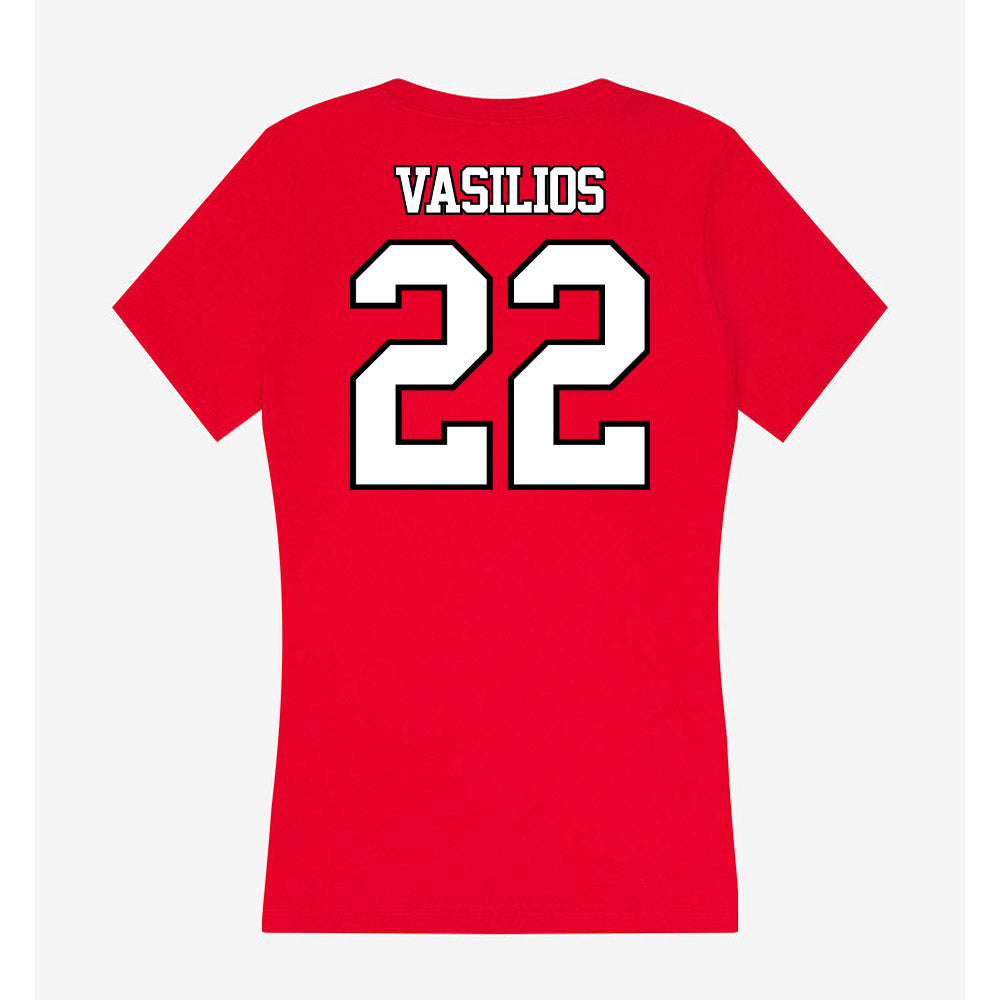 Maryland - NCAA Women's Field Hockey : Maddie Vasilios - Women's V-Neck T-Shirt-1