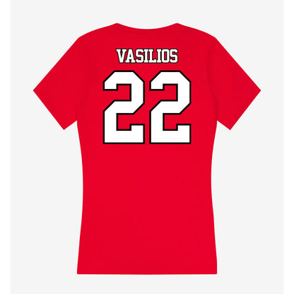 Maryland - NCAA Women's Field Hockey : Maddie Vasilios - Women's V-Neck T-Shirt-1