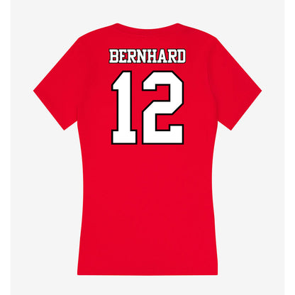 Maryland - NCAA Football : Nathan Bernhard - Women's V-Neck T-Shirt-1