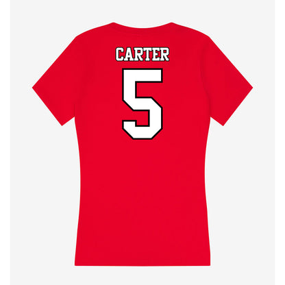 Maryland - NCAA Football : Kaden Carter - Women's V-Neck T-Shirt-1