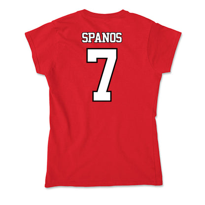 Maryland - NCAA Men's Lacrosse : Eric Spanos - Soft Style Women’s T-Shirt-1