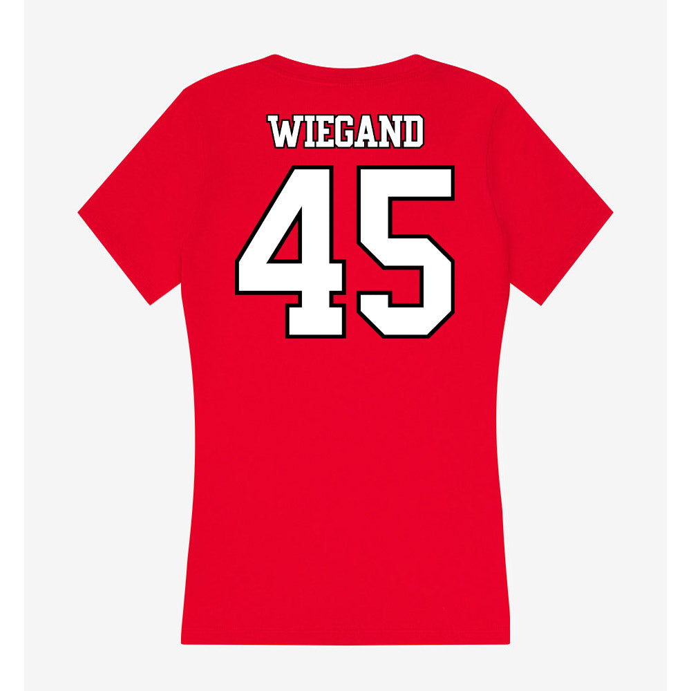 Maryland - NCAA Softball : Elisea Wiegand - Women's V-Neck T-Shirt-1