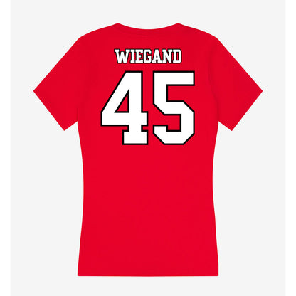 Maryland - NCAA Softball : Elisea Wiegand - Women's V-Neck T-Shirt-1