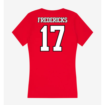 Maryland - NCAA Baseball : Joseph Fredericks - Women's V-Neck T-Shirt-1