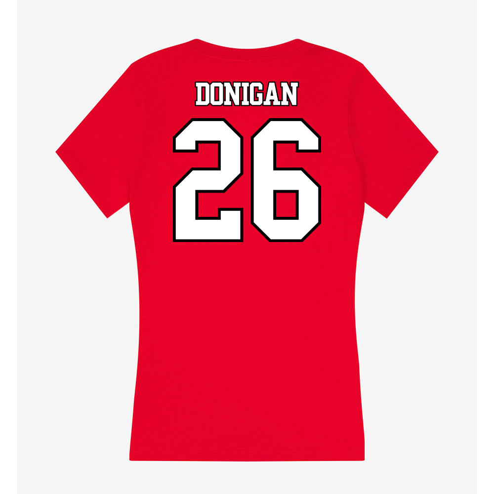 Maryland - NCAA Baseball : Steven Donigan - Women's V-Neck T-Shirt-1