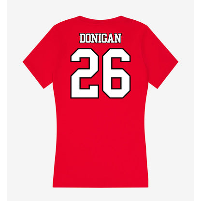 Maryland - NCAA Baseball : Steven Donigan - Women's V-Neck T-Shirt-1