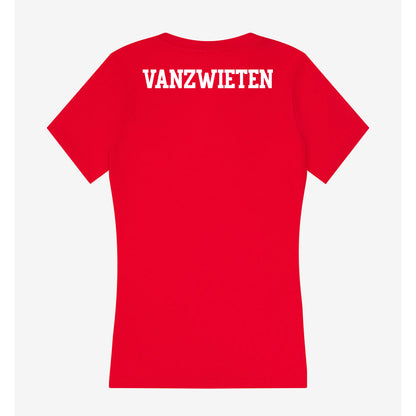 Maryland - NCAA Women's Track & Field : Evelyn VanZwieten - Women's V-Neck T-Shirt-1